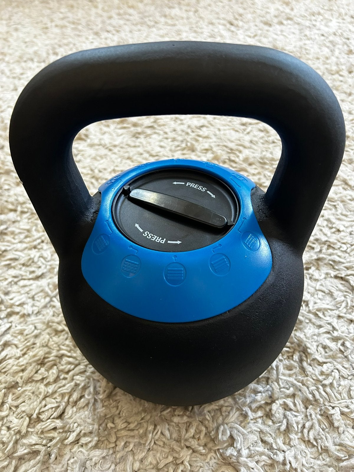 Verstelbare Ketllebell 16 - 24 kg, Sport en Fitness, Ophalen of Verzenden, Zo goed als nieuw, Kettlebell