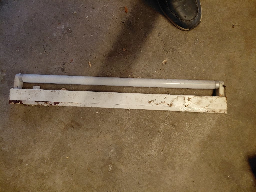 Verlichting  tl, Doe-het-zelf en Verbouw, Bouwverlichting, Ophalen, Gebruikt, Minder dan 50 watt, Lamp met armatuur