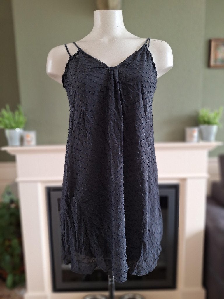 Athe Vanessa Bruno zijden grijs zwarte jurk 40, Kleding | Dames, Jurken, Maat 38/40 (M), Verzenden, Zwart, Vanessa Bruno