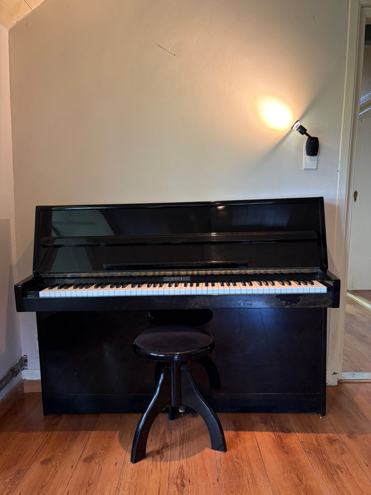 Rippen Piano, hoogglans zwart, Ophalen, Gebruikt, Zwart, Piano