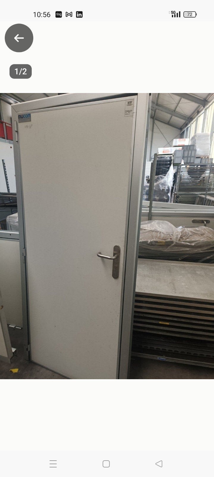 deur geïsoleerd met aluminium kozijn. 3 stuks:
2x profiel 2, Ophalen, Binnendeur, 200 tot 215 cm