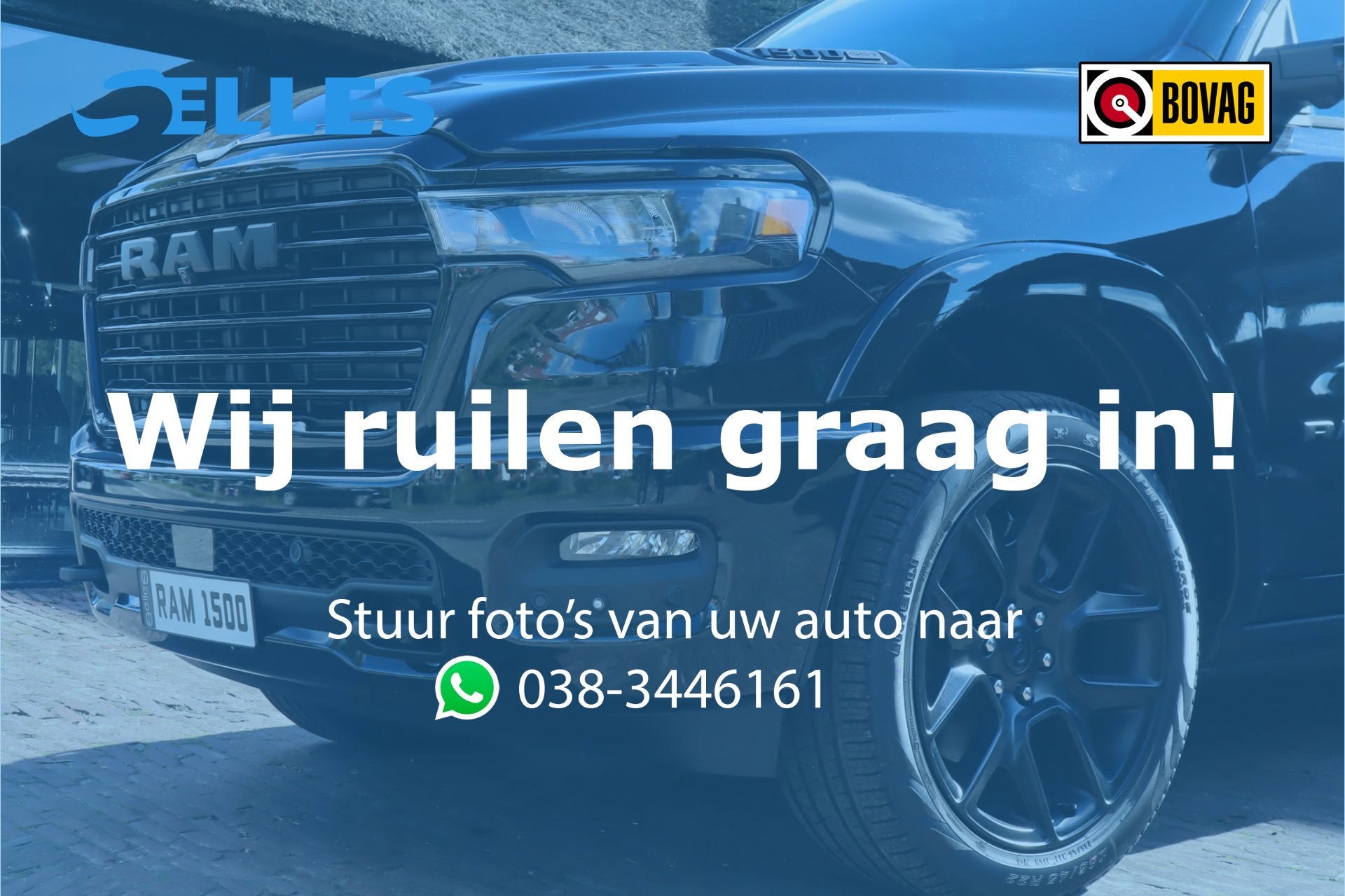 Dodge Ram 1500 2025 3.0L HURRICANE LARAMIE Night Premium | B, Auto's, Automaat, Zwart, 2993 cc, Zwart
