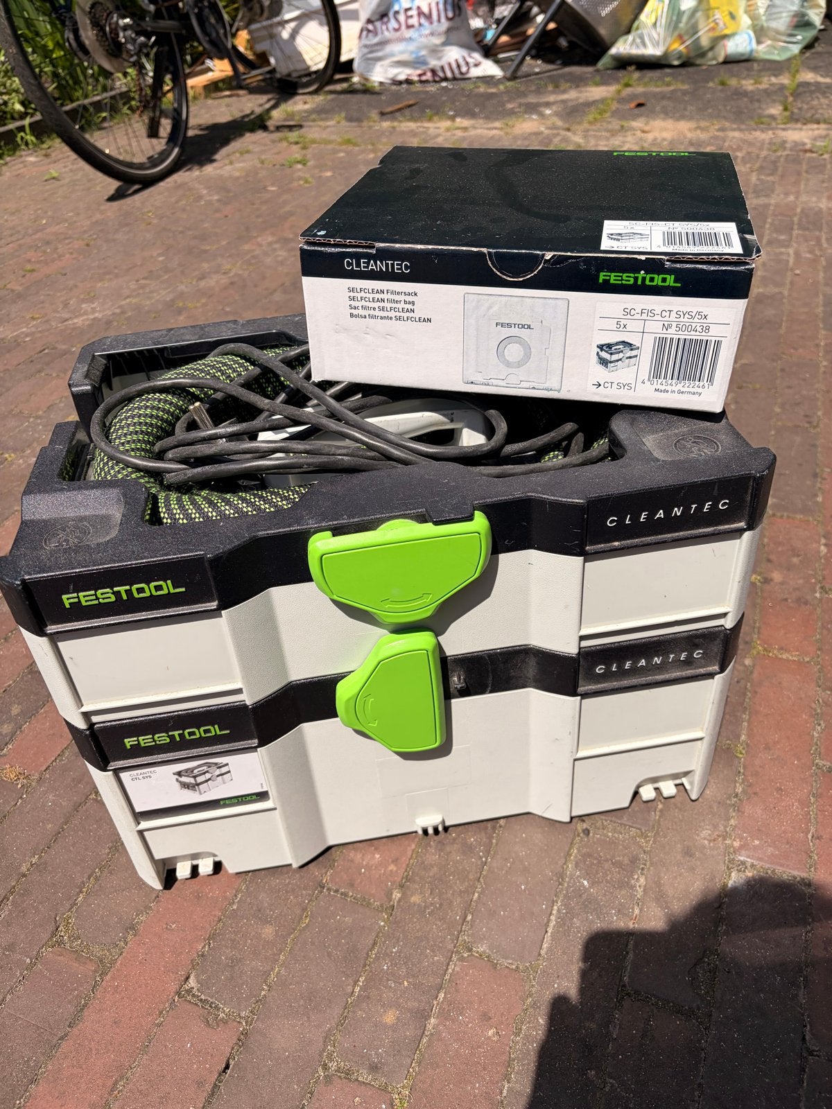 Festool CTL SYS Stofzuiger met 3 nieuwe zakken, Ophalen, Zo goed als nieuw