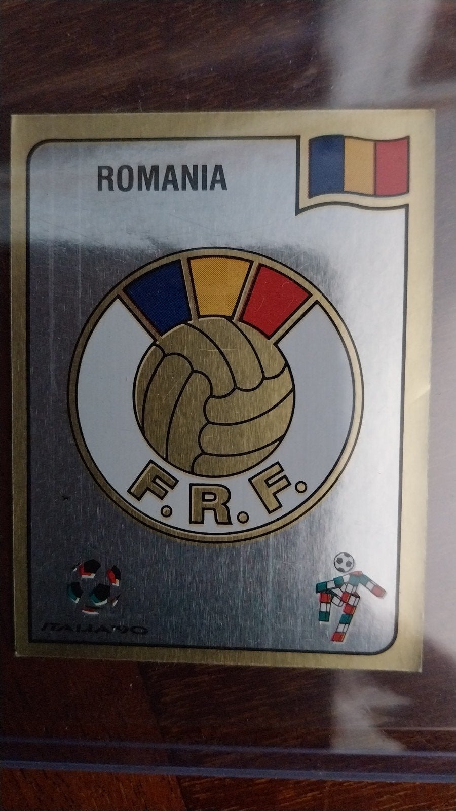Panini Italia'90 sticker #152 - Embleem
ROEMENIË, Verzamelen, Ophalen of Verzenden, Nieuw, Buitenlandse clubs, Poster, Plaatje of Sticker