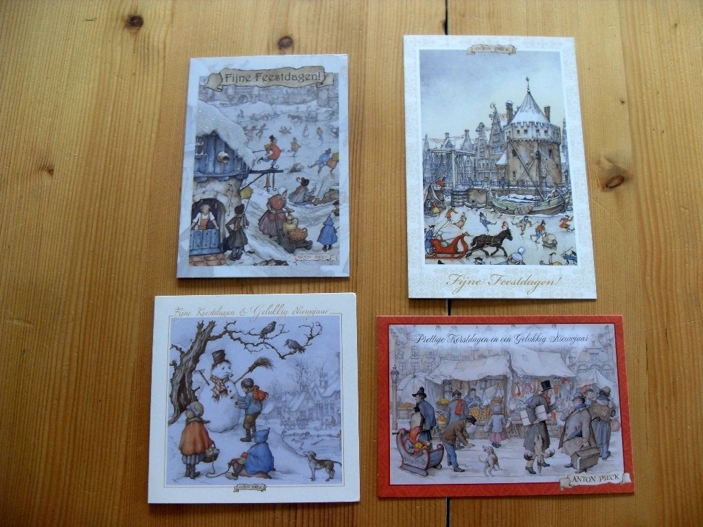 Ansichtkaarten Anton Pieck., Verzenden, 1980 tot heden, Gelopen, Overige thema's
