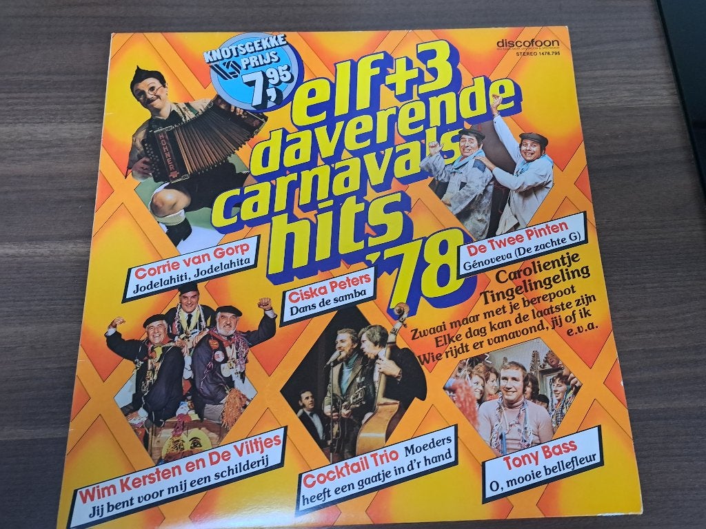 Elf + 3 Daverende Carnavalshits '78, LP, Ophalen of Verzenden, 12 inch, Feestmuziek