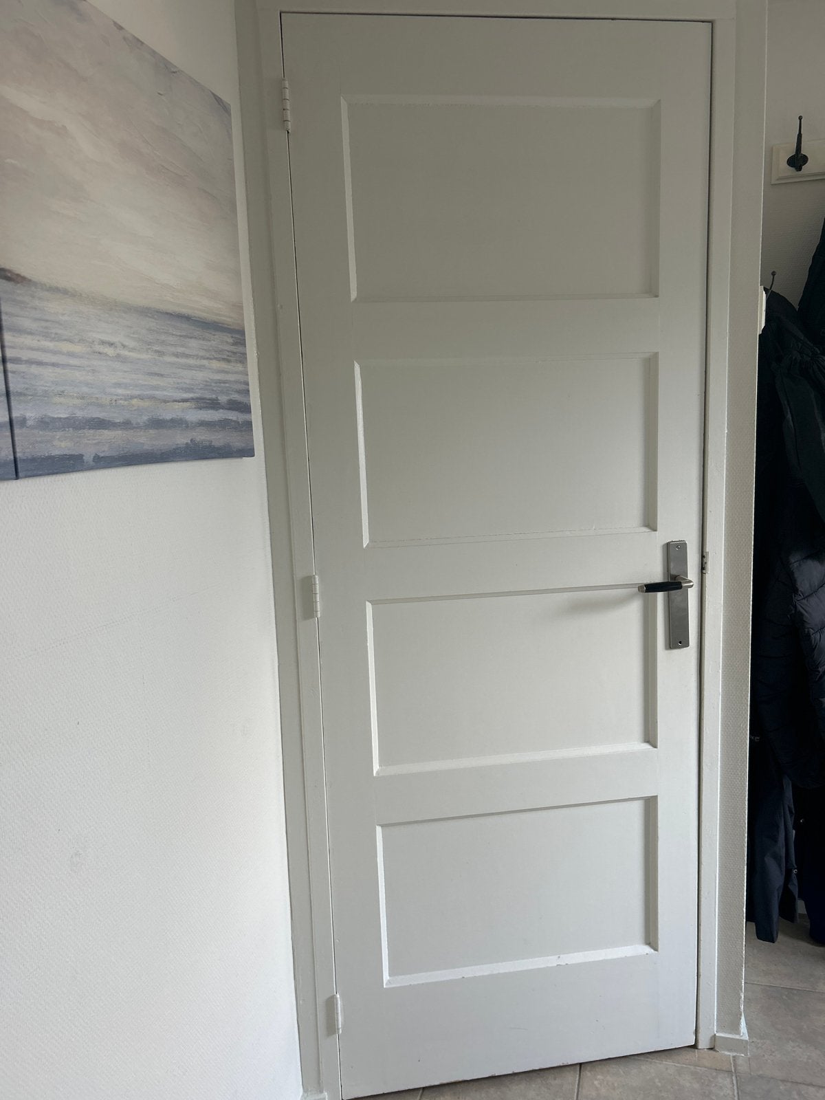 Paneeldeur jaren '30 - 207/77,5 cm, Doe-het-zelf en Verbouw, Deuren en Horren, Ophalen, Gebruikt, Minder dan 80 cm, Binnendeur