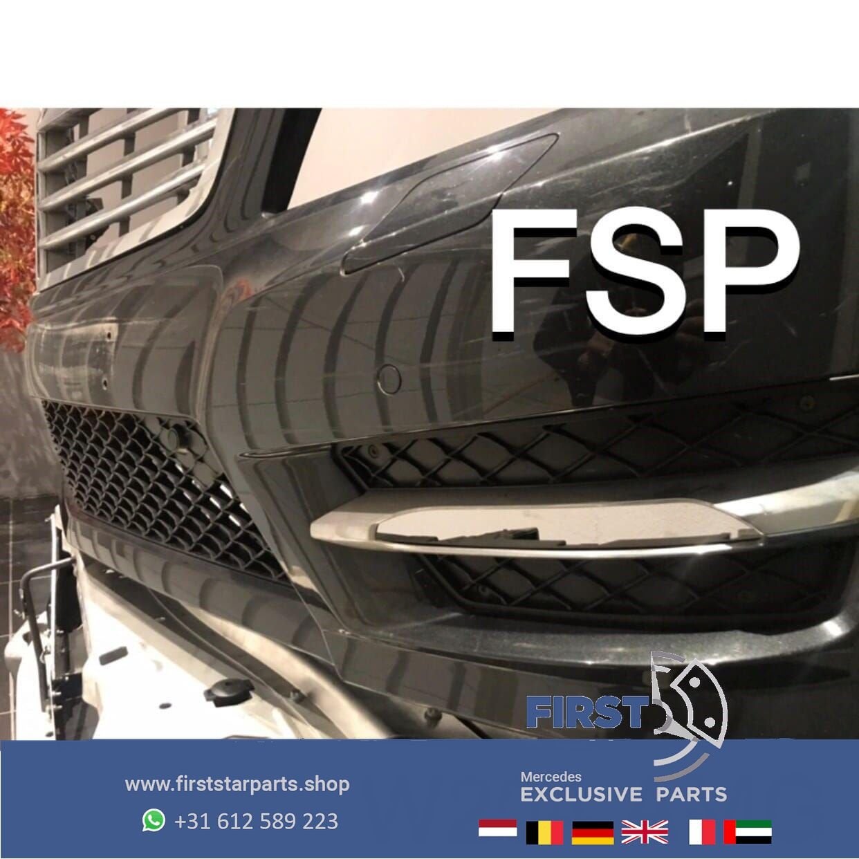W204 C204 Mercedes C Klasse FACELIFT AMG VOORBUMPER COMPLEET, Gebruikt, -, Voor, Ophalen of Verzenden