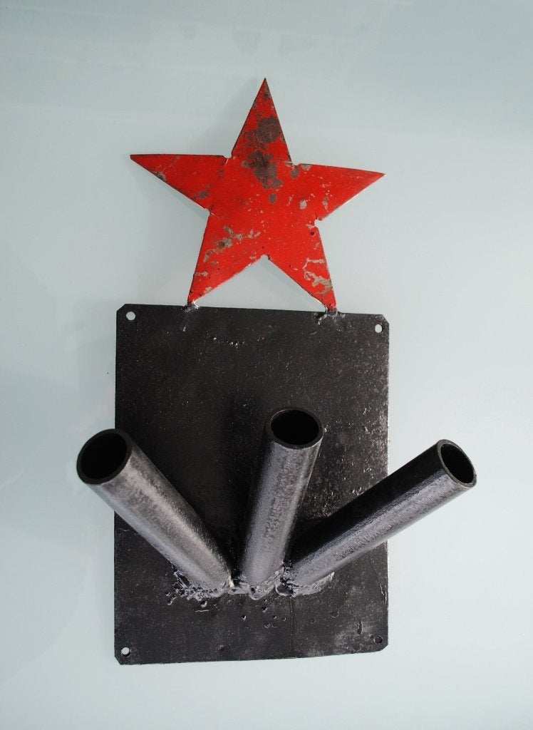 CCCP vlag houder met rode ster 43 cm, Ophalen of Verzenden
