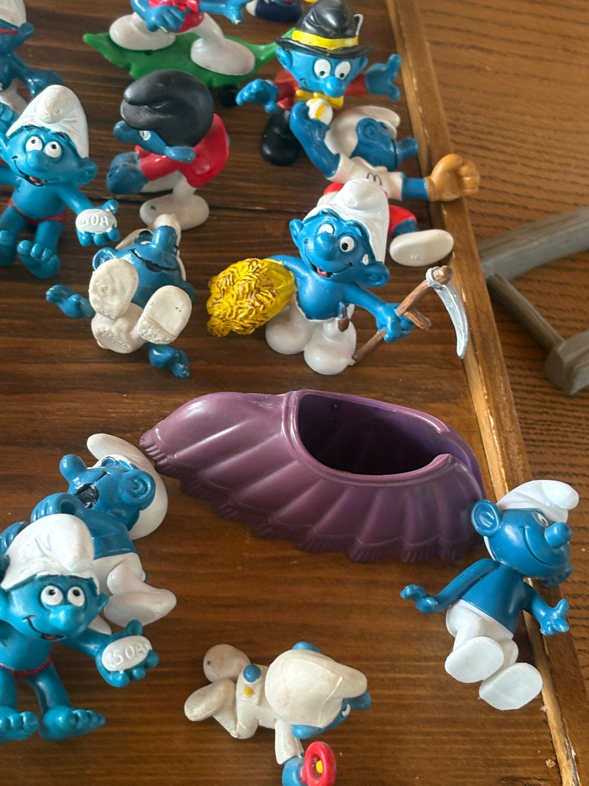 Mega Vintage Smurfen Verzameling 110-delige  inc. 4 Huisjes, Verzamelen, Ophalen, Gebruikt, Verschillende Smurfen, Poppetje, Figuurtje of Knuffel