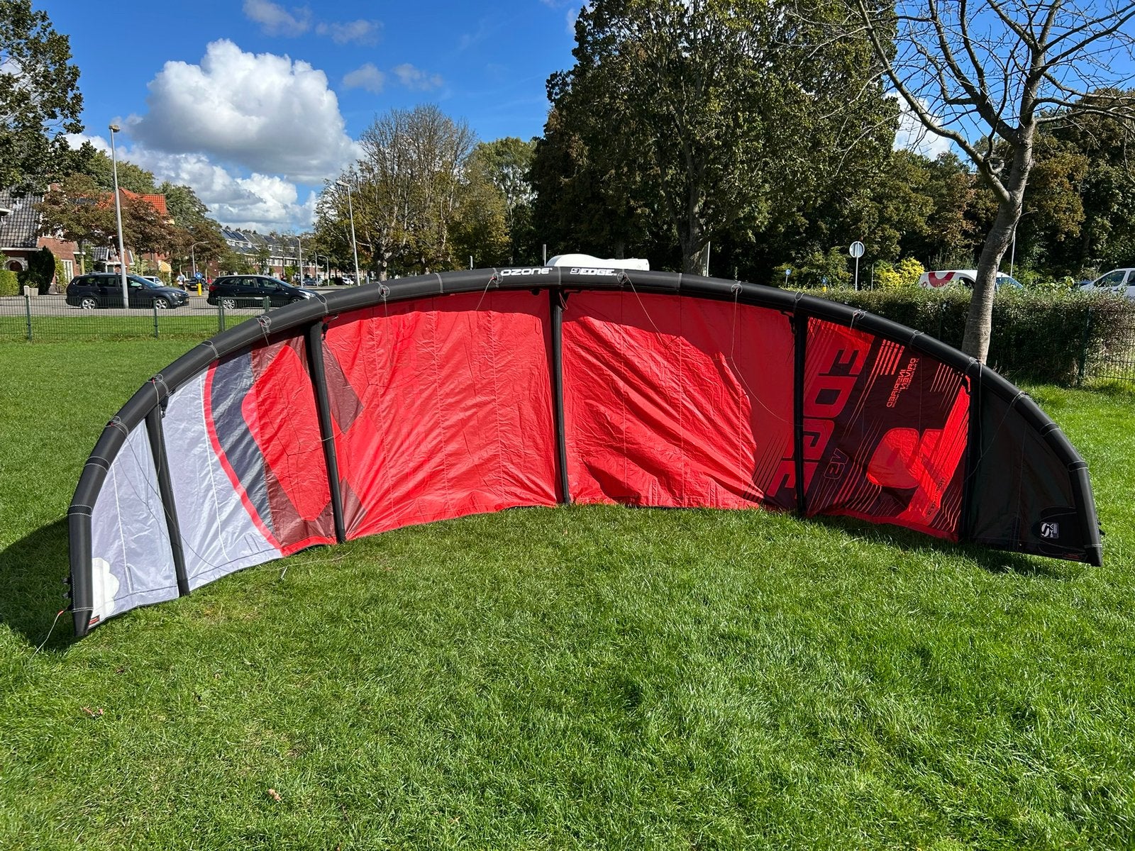 Ozone Edge 9 meter big air kite., Geen board, Ophalen of Verzenden, Zo goed als nieuw