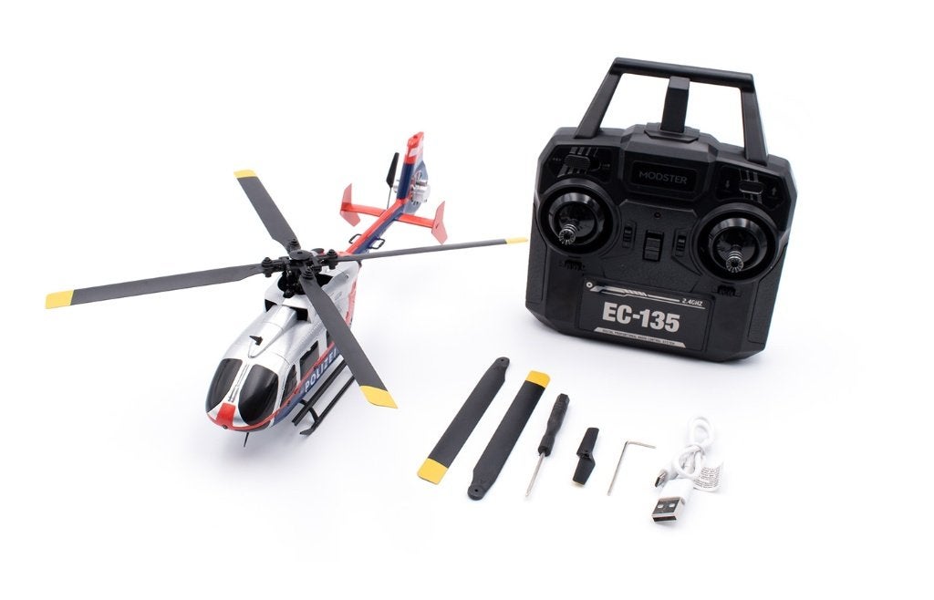 Modster EC-135 austria politie RC helikopter elektrisch RTF, RTF (Ready to Fly), Helikopter, Nieuw, Ophalen