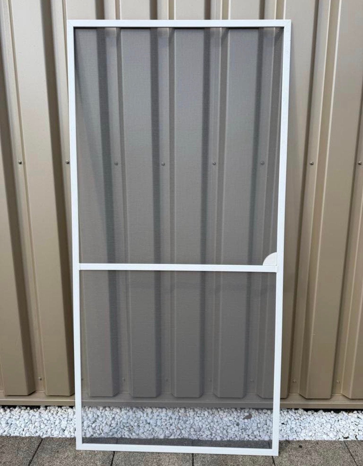 Hordeur wit 98x206cm, Ophalen, 80 tot 100 cm, Hordeur, Zo goed als nieuw