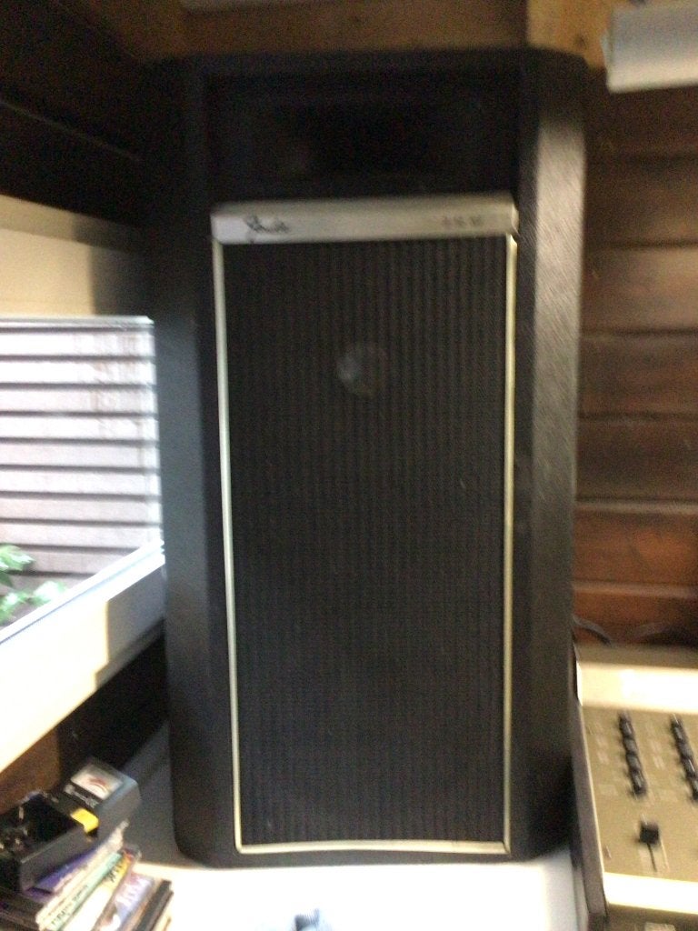 PA. Fender Complete PA powermixer + zuilen  + Fender microf, Gebruikt, Overige typen, AUX-ingang, Ophalen
