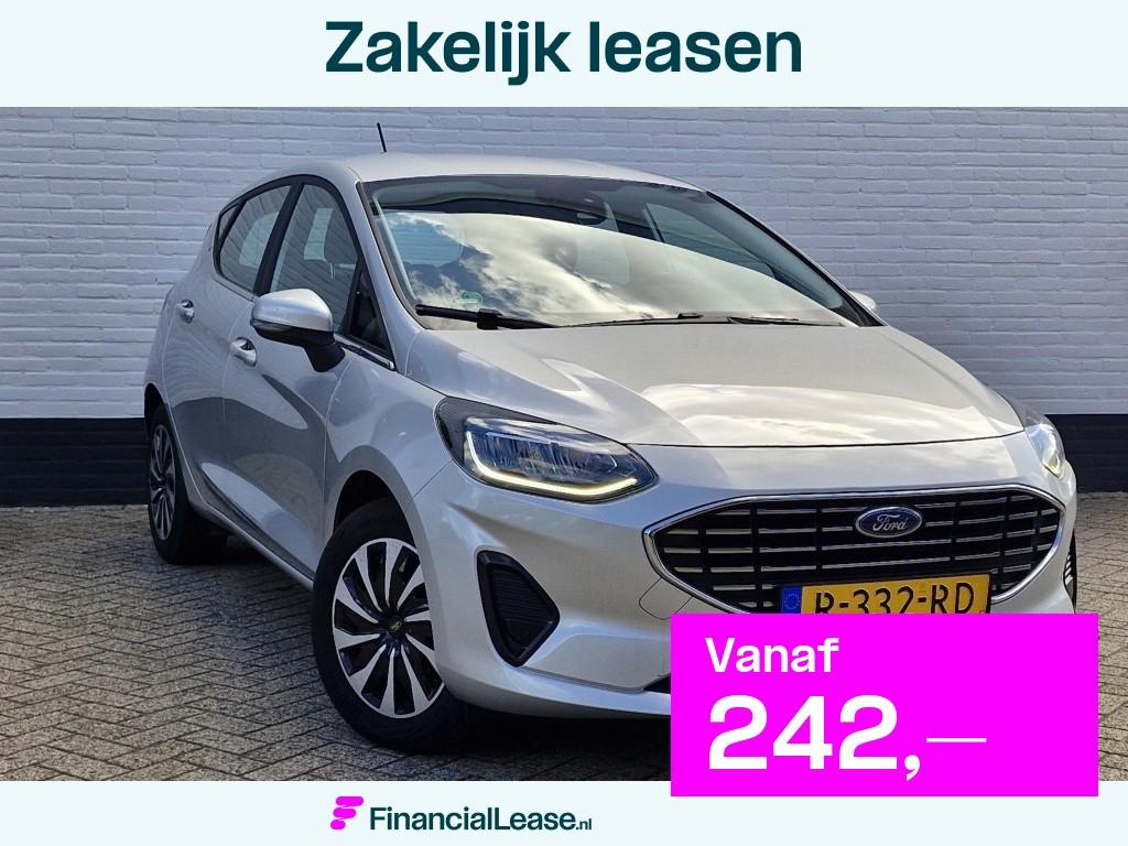 Ford Fiesta 100 pk Titanium | Navigatie | Keyless | Draadloz, Voorwielaandrijving, 12 maanden, Stof, Gebruikt