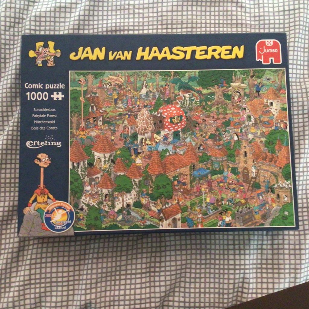Jan van haasteren puzzel efteling sprookjesbos €8,-, Hobby en Vrije tijd, Denksport en Puzzels, Ophalen, 500 t/m 1500 stukjes