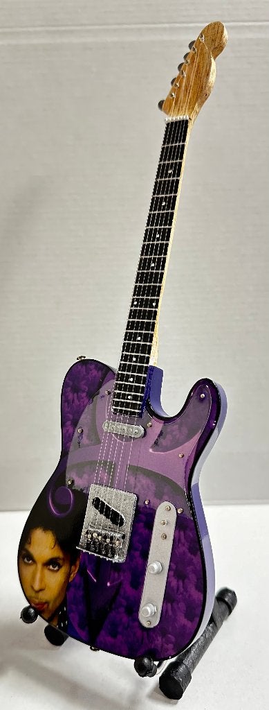 Prince foto paars miniatuur gitaar 25cm mini guitar deco, Info@deconoord.nl, Deco Noord, Nieuw, Ophalen of Verzenden