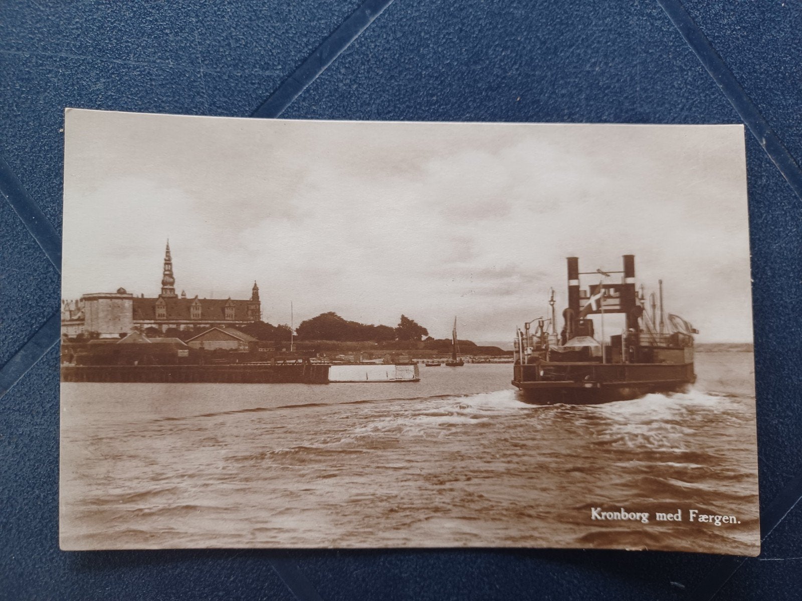 Kronborg met veerboot, Ophalen of Verzenden, 1920 tot 1940, Ongelopen, Overig Europa