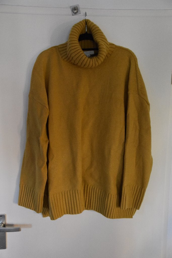 mooie nieuwe okergele oversized koltrui maat xxl H&M, H&M, Geel, Maat 46/48 (XL) of groter, Nieuw