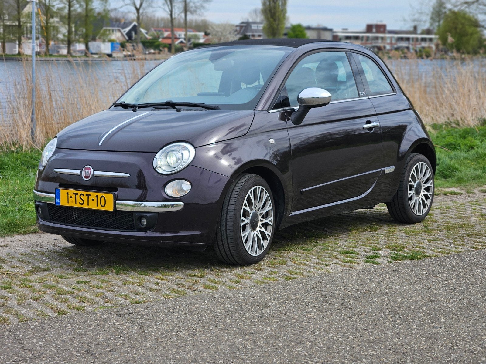 Prachtige Fiat 500C (2014) – Stijlvol cabrio rijden!, Metallic lak, 31 €/maand, Overige kleuren, Cabriolet