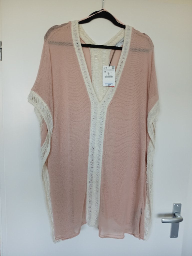 Zara Tuniek maat M roze Nieuw met kaartje, Maat 38/40 (M), Zara, Nieuw, Ophalen of Verzenden