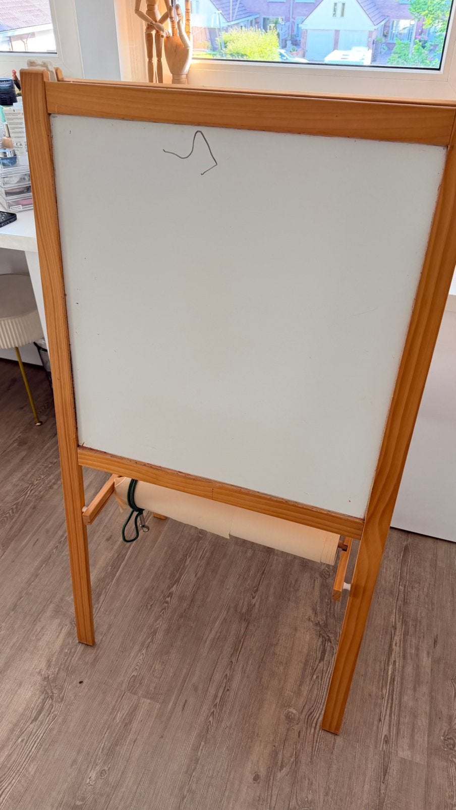 Krijtbord en white bord incl tekenrol en stiften, Ophalen, Zo goed als nieuw, Krijtbord