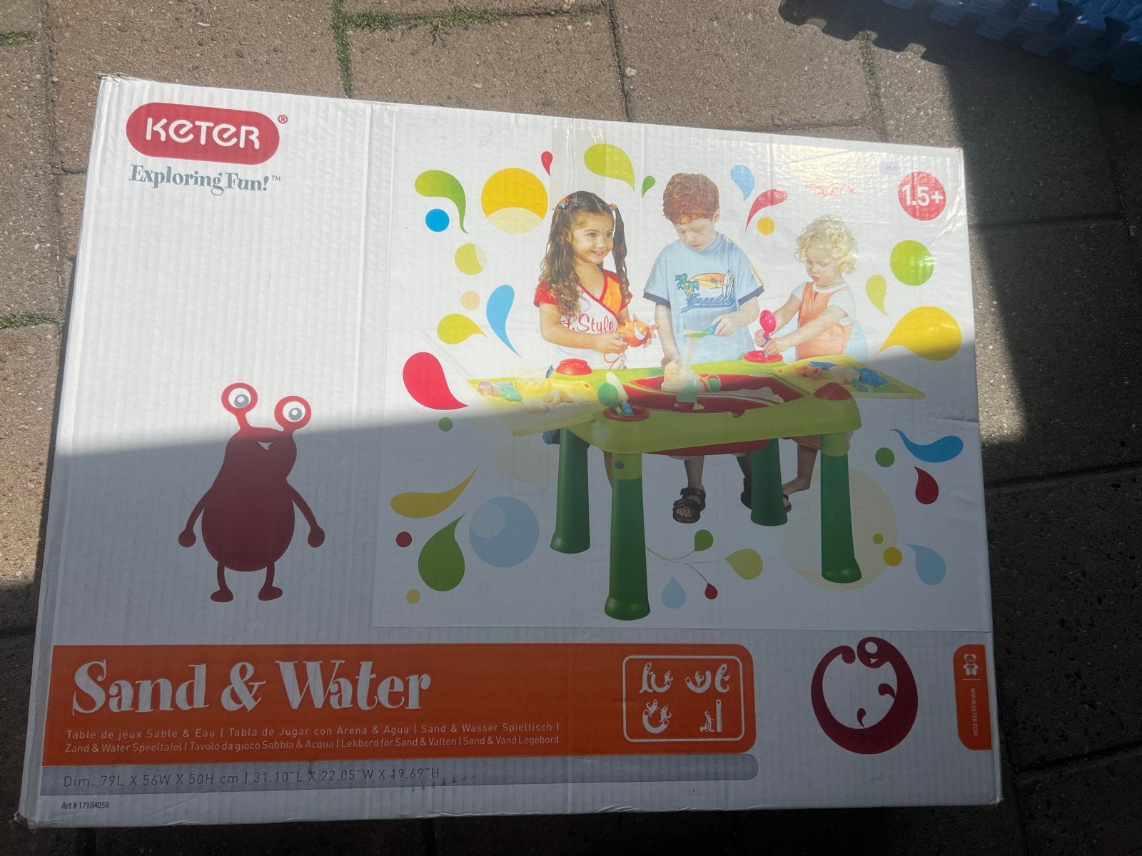 Keter Zand- en Watertafel met Zwembad Beschermtegels, Kinderen en Baby's, Ophalen of Verzenden, Nieuw