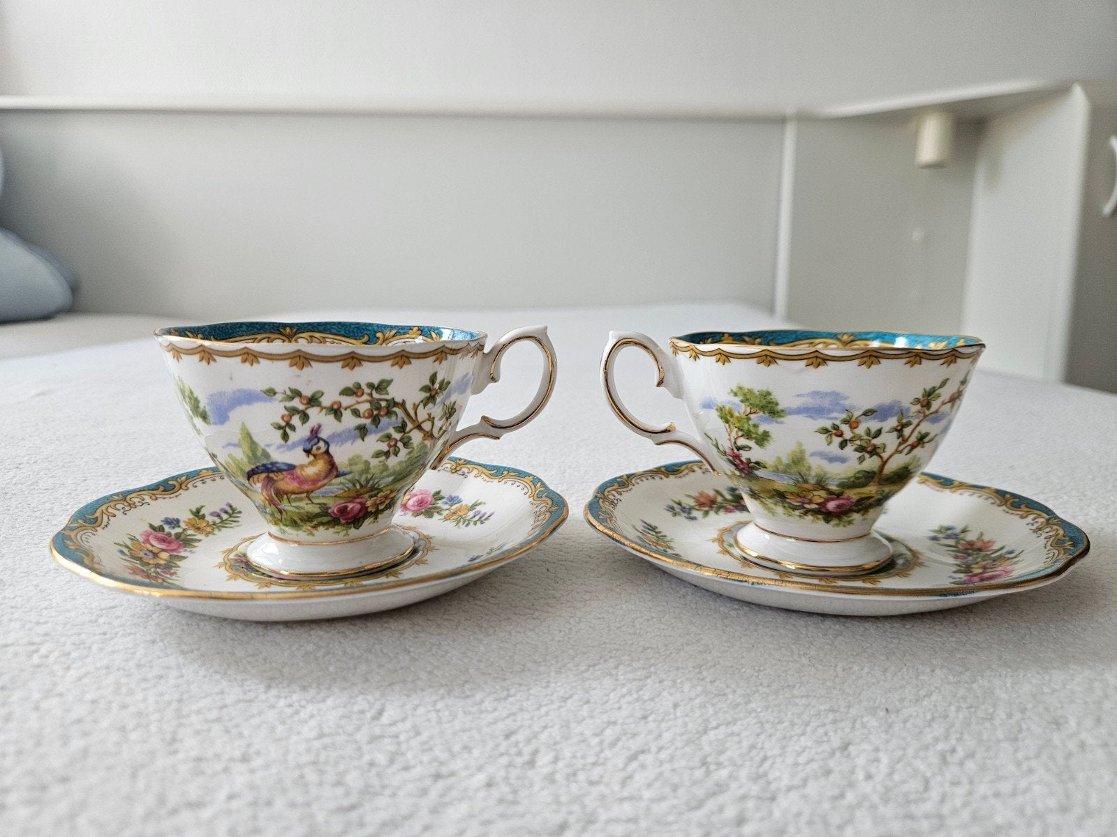 Royal Albert 'Chelsea Bird' – 2 kop en schotel sets, Ophalen