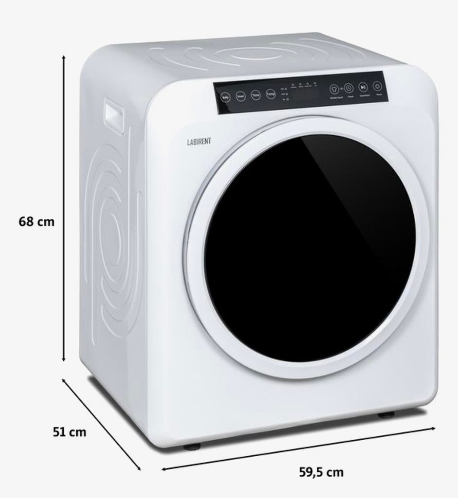 Labirent Wasdroger 6kg - Compact en Efficiënt, Witgoed en Apparatuur, Wasdrogers, 6 tot 8 kg, Gebruikt, Minder dan 85 cm, Overige typen