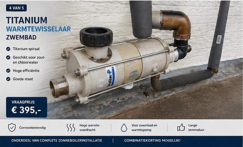 Titanium warmtewisselaar, Ophalen, 30 tot 80 cm, Cv-ketel of Combi-ketel, Minder dan 60 cm