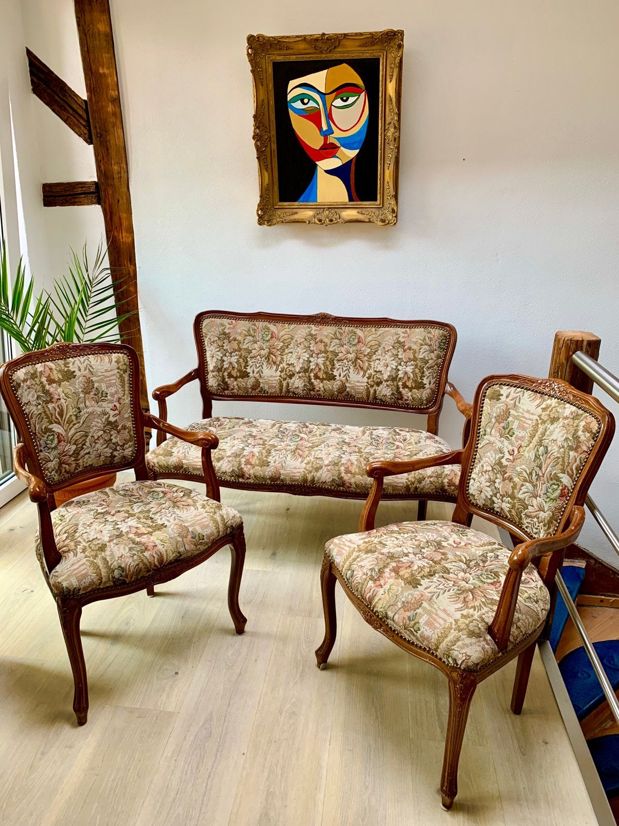 Vintage zitgroep, Antiek en Kunst, Antiek | Meubels | Stoelen en Banken, Ophalen