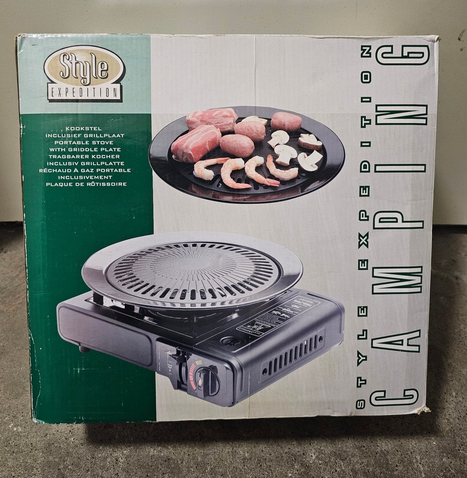 Camping kookstel, draagbaar gasstel, grillplaat, Ophalen