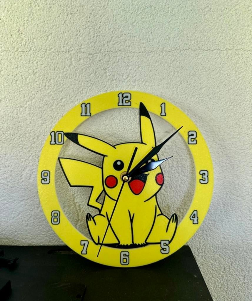 Pikachu wandklok nieuw pokemon, Ophalen, Nieuw, Analoog, Wandklok