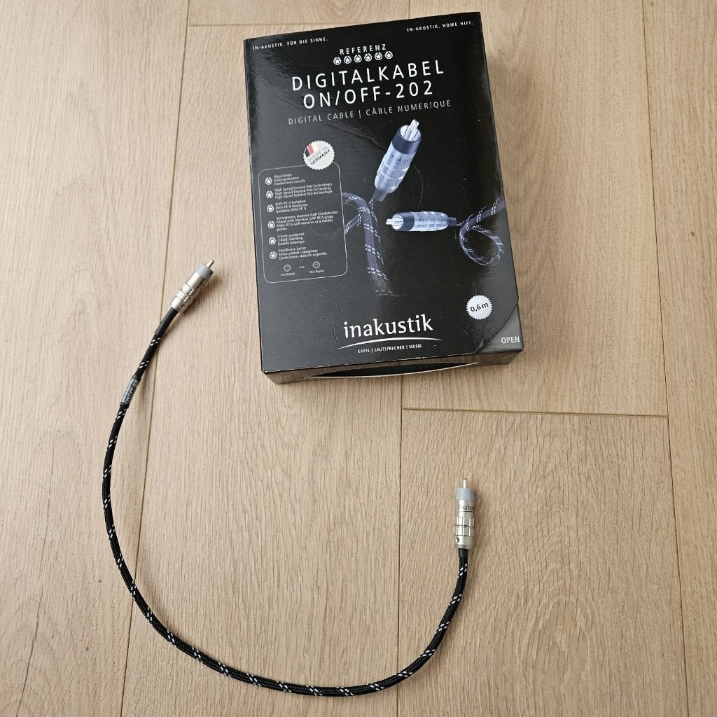 In-akustik Referenz Digitalkabel ON/OFF-202, Ophalen of Verzenden, Zo goed als nieuw, Minder dan 2 meter, Interlink-kabel