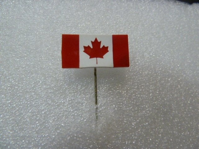 Canadese vlag speldje - Vintage Canada pin, Ophalen of Verzenden, Gebruikt, Stad of Land, Speldje of Pin