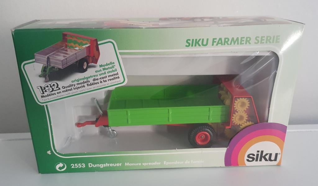 Siku Farmer 2553 mestverspreider 1:32 - Nieuw in OVP, Ophalen of Verzenden, Nieuw, Tractor of Landbouw, SIKU