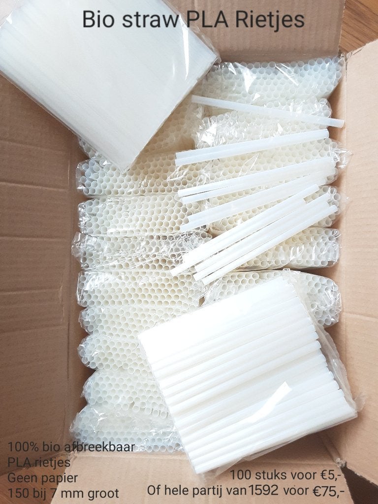 Nieuwe bio plastic rietjes, Ophalen of Verzenden, Nieuw