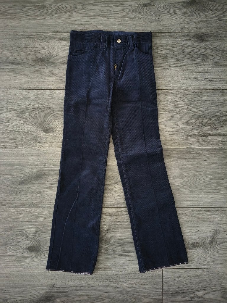 Vintage Apollo Corduroy Broek Maat 12 – Uniek Exemplaar, Blauw, Apollo, Ophalen of Verzenden, Zo goed als nieuw