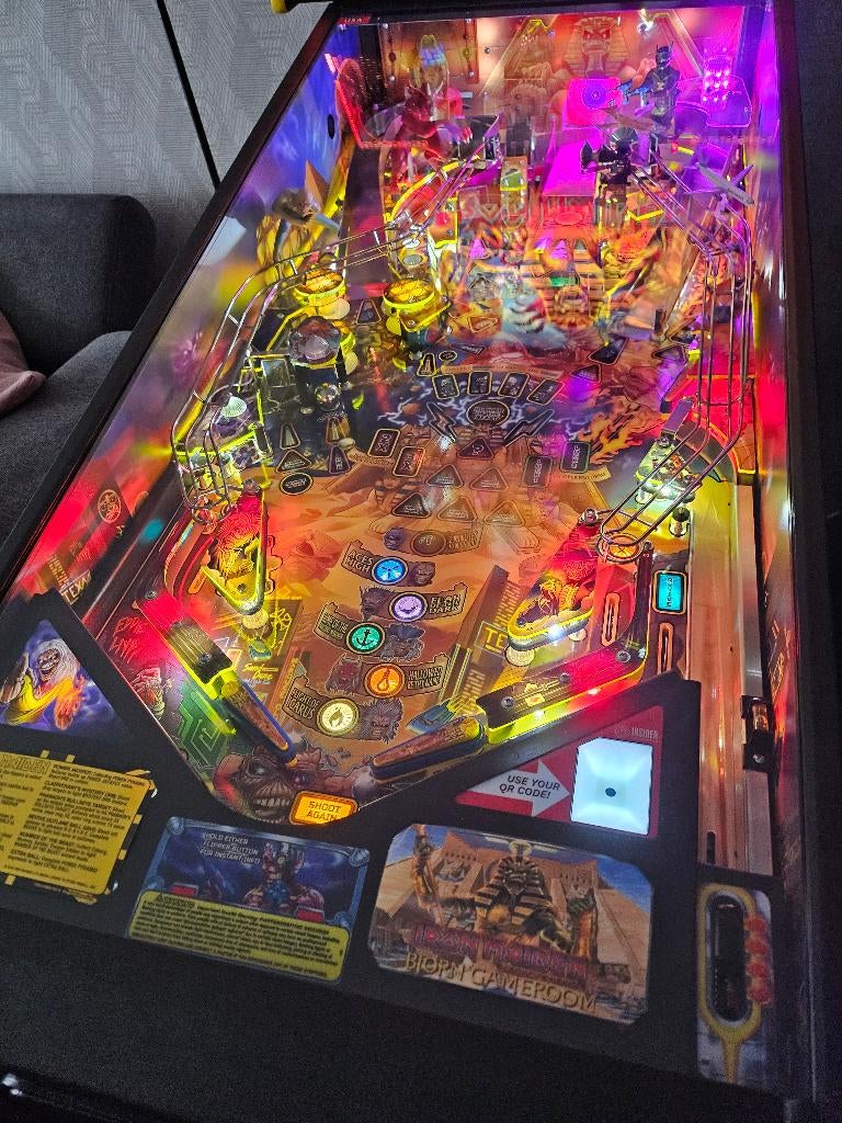 Stern iron maiden premium, Verzamelen, Automaten | Flipperkasten, Ophalen, Stern, Zo goed als nieuw, Dot-matrix