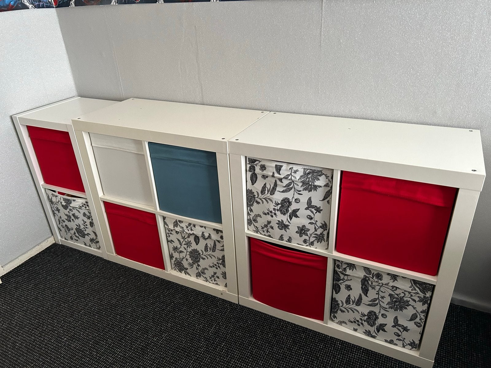 IKEA Kallax kast met opbergboxen, Ophalen, Gebruikt