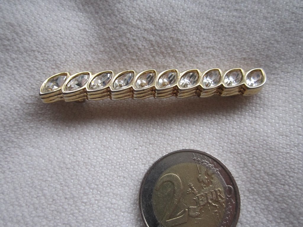 38.   Schitterende oude broche,  S.A.L. Swarovski, Ophalen, Overige materialen, Broche