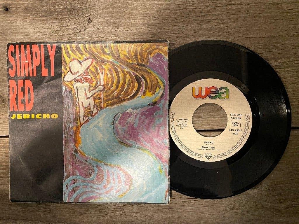 VINYL SINGLE Simply Red - Jericho, Cd's en Dvd's, Vinyl Singles, Gebruikt, Pop, Overige typen, 7 inch, Ophalen of Verzenden