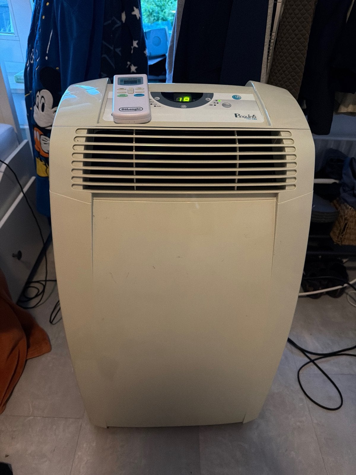 DeLonghi Pinguino PAC C80 Mobiele Airco met Afstandsbedienin, Ophalen, Gebruikt, Minder dan 60 m³, 3 snelheden of meer