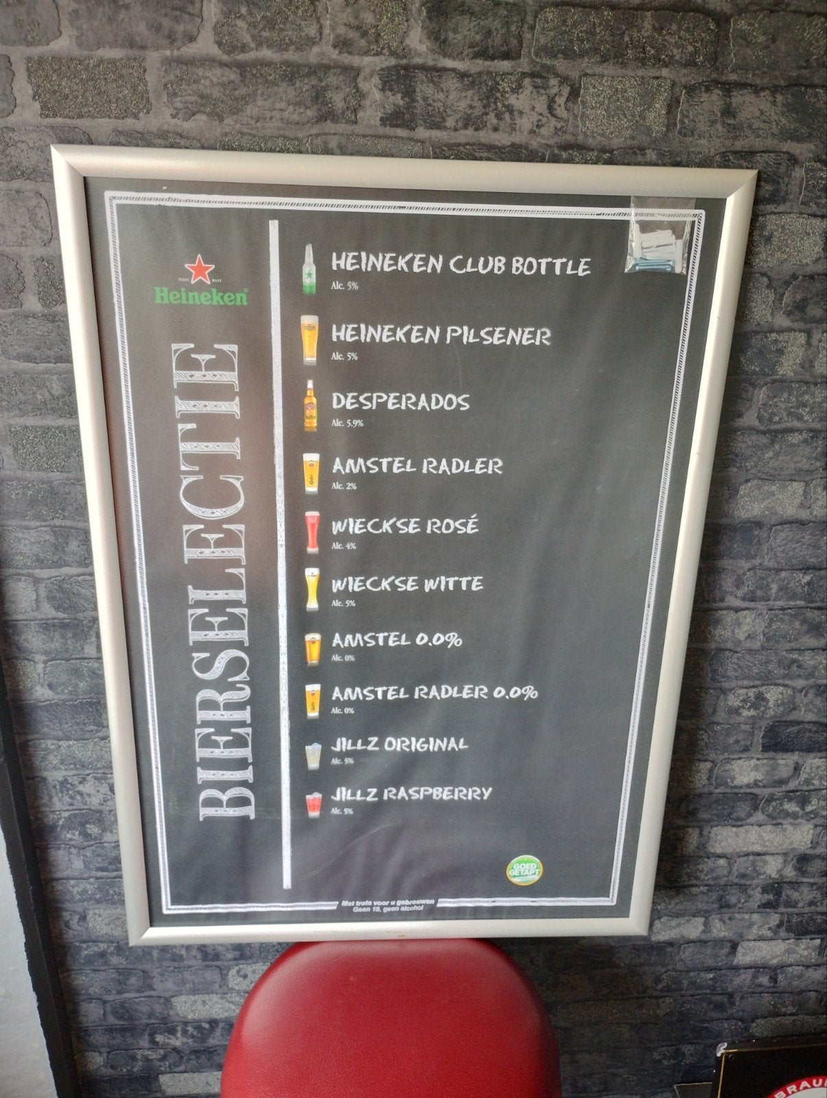 Heineken bier selectie reclamebord, Ophalen of Verzenden, Nieuw, Reclamebord, Plaat of Schild, Heineken