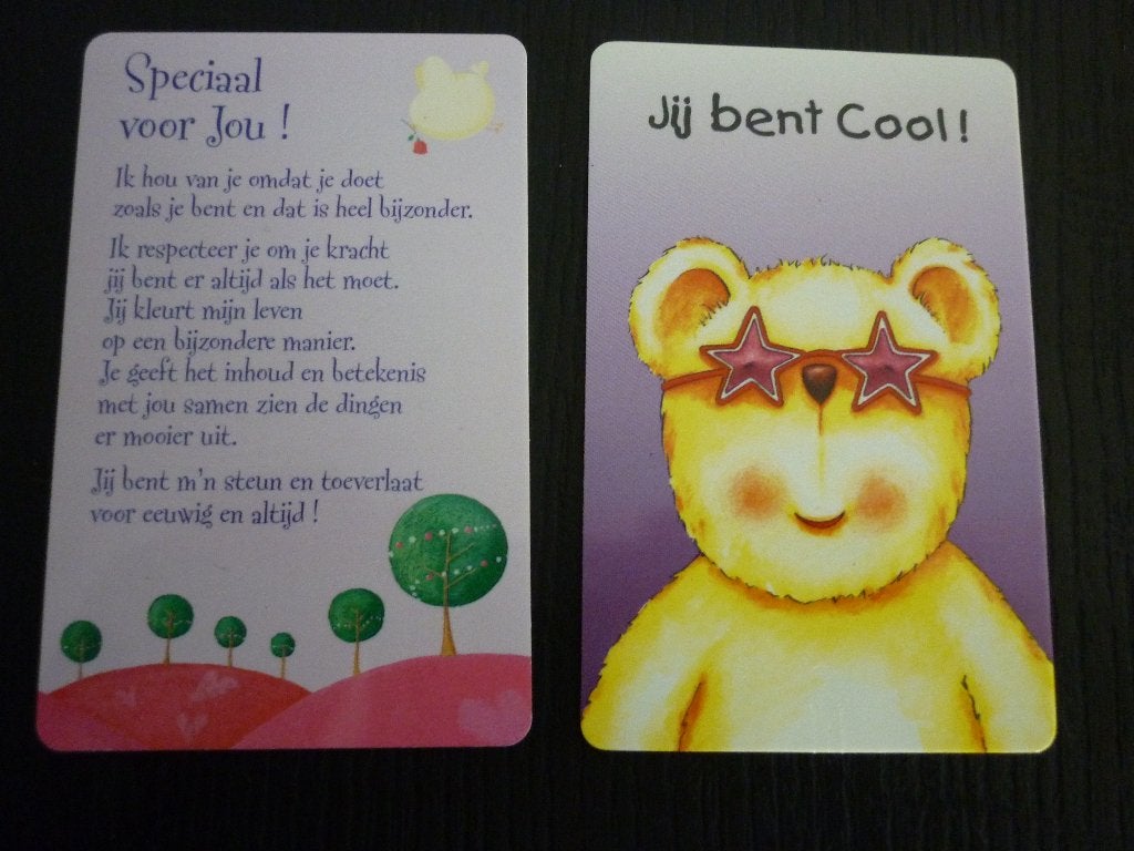 Wenskaartje Cool / speciaal voor jou / pasje met tekst, Ophalen of Verzenden, Nieuw