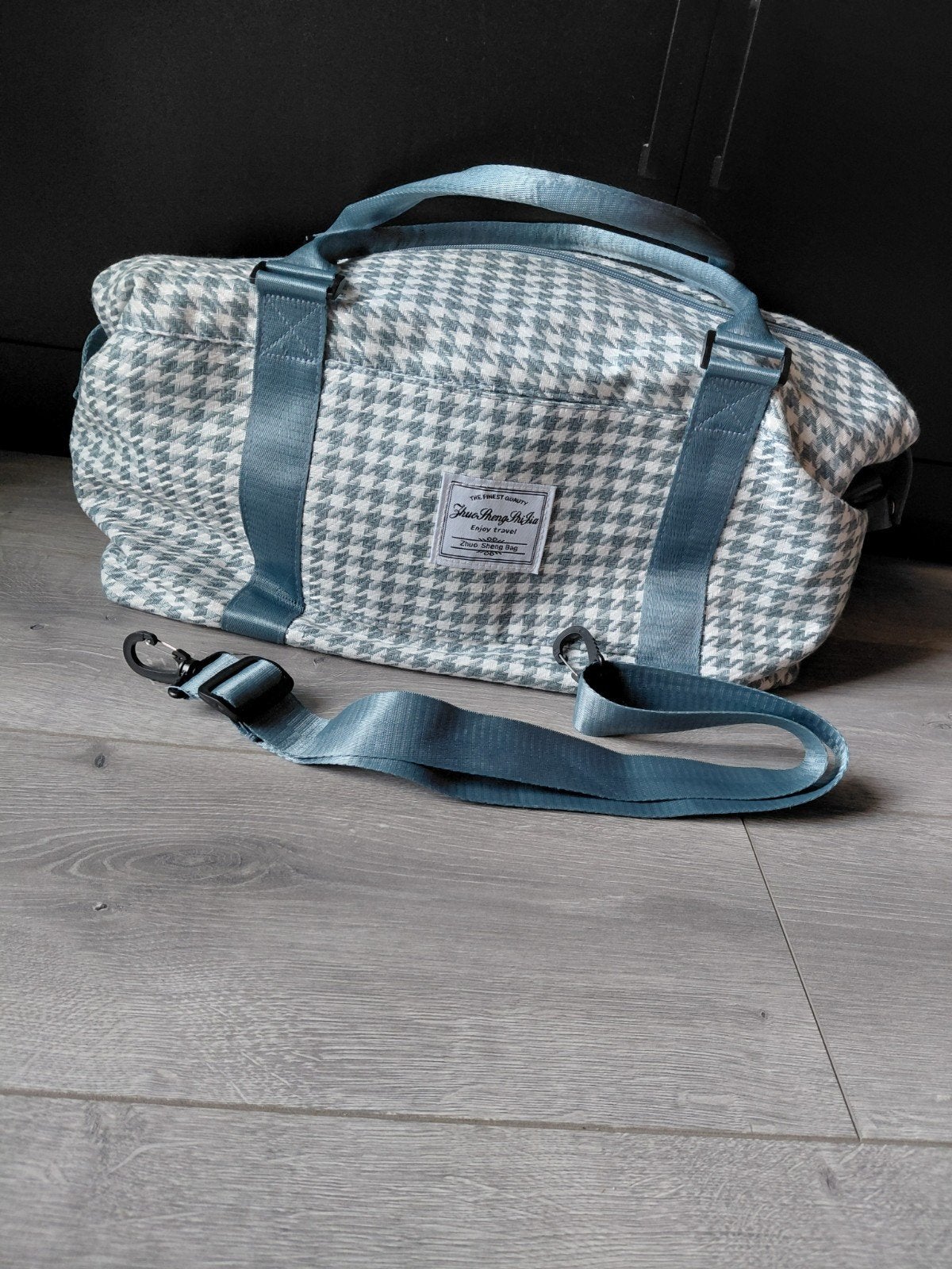 Zhuo Sheng Bag blauw/wit, 30 cm of meer, Blauw, Ophalen of Verzenden, Zo goed als nieuw