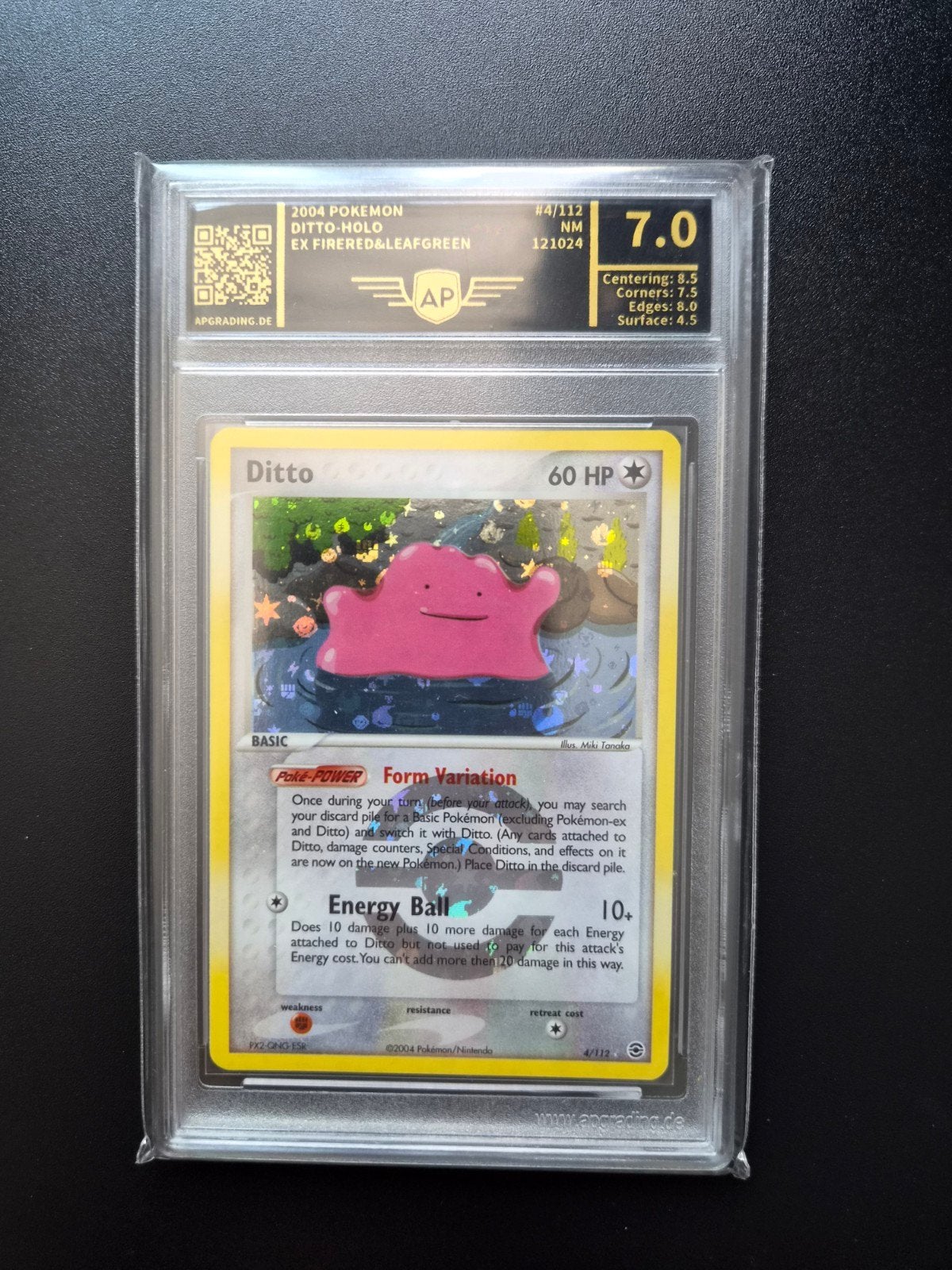 Ditto 4/112 Pokemon Fire Red Leaf Green reverse holo, Ophalen of Verzenden, Zo goed als nieuw, Booster, Foil