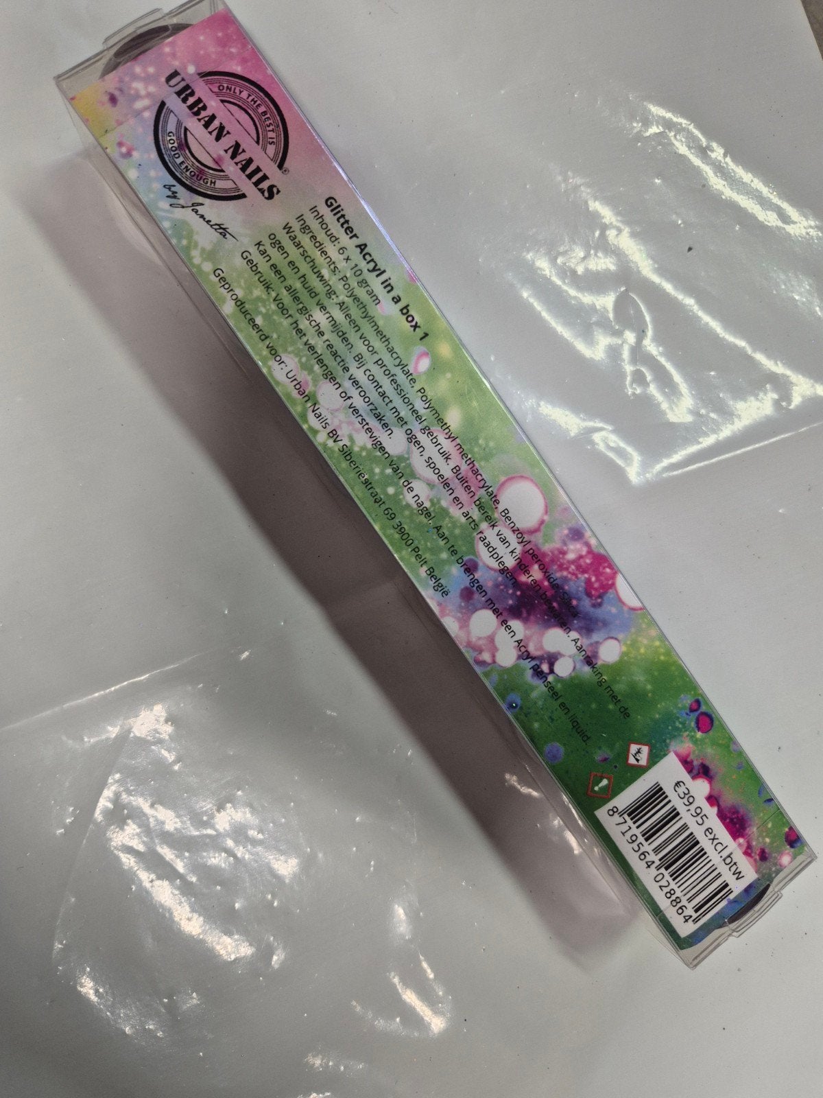 Nieuw urban nails glitter acryl in a box 1, Overige kleuren, Nieuw, Ophalen of Verzenden, Handen en Nagels