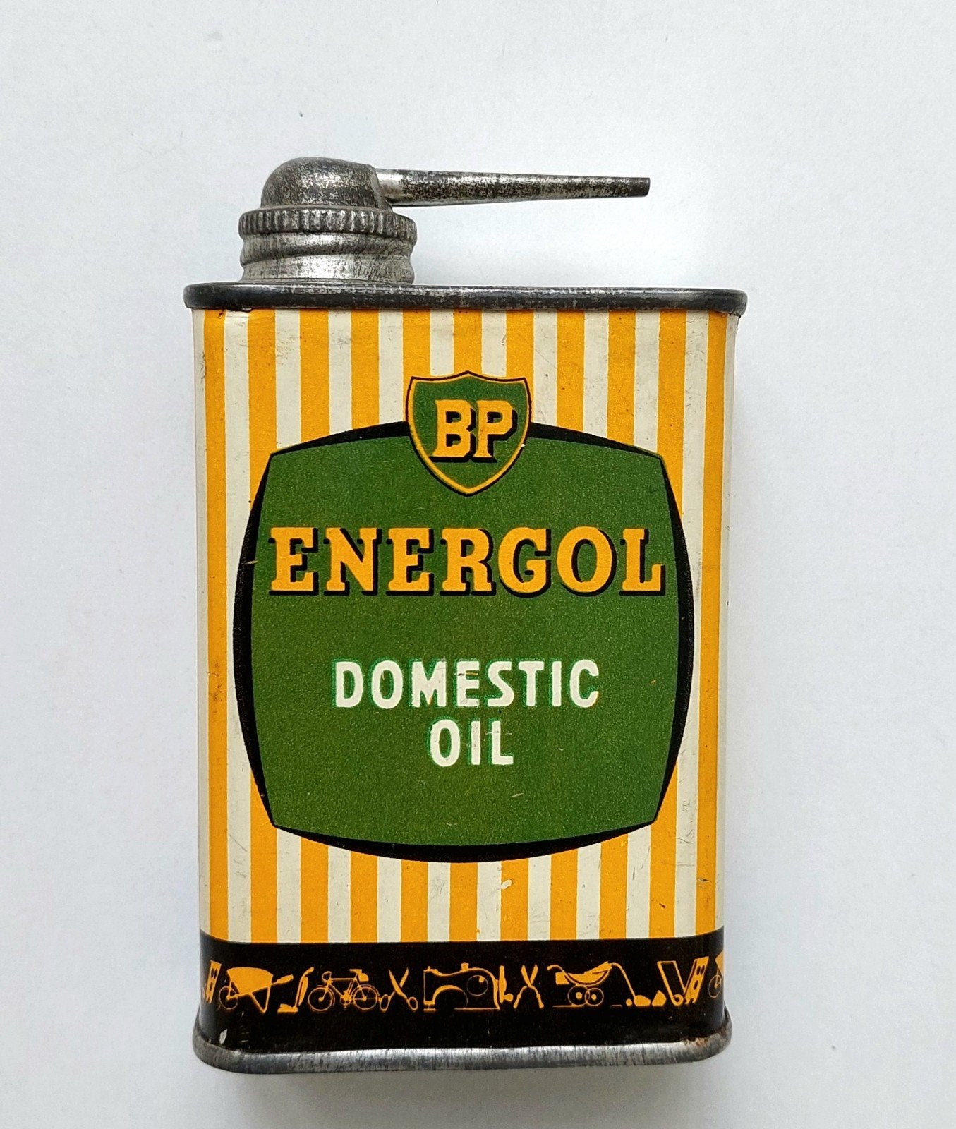 Oud BP Energol Olieblikje Reclame Olie Blik, Verzamelen, Blikken, Ophalen of Verzenden, Gebruikt, Overige
