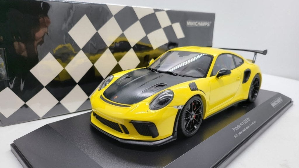 Minichamps Porsche 911 (991.2) GT3 RS 2019 Geel, Auto, Nieuw, ?, ?